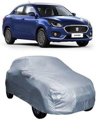 AASTER Car Cover For Maruti Suzuki Swift Dzire (With Mirror Pockets)(Silver)