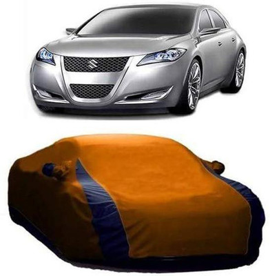 AASTER Car Cover For Maruti Suzuki Kizashi (With Mirror Pockets)(Orange, Blue)