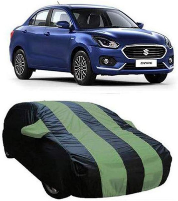 AASTER Car Cover For Maruti Suzuki Swift Dzire (With Mirror Pockets)(Green, Blue)