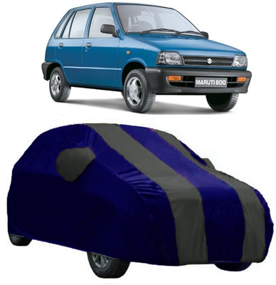 AutoKick Car Cover For Maruti Suzuki 800 (With Mirror Pockets)(Grey)