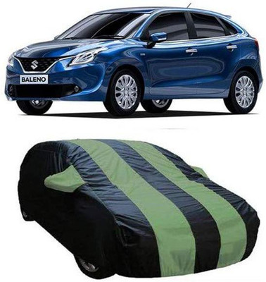 AASTER Car Cover For Maruti Suzuki Baleno (With Mirror Pockets)(Green, Blue)