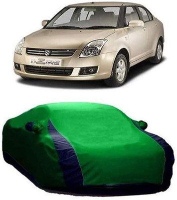 AASTER Car Cover For Maruti Suzuki Swift Dzire (With Mirror Pockets)(Green, Blue)