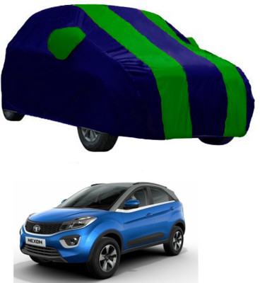AutoRock Car Cover For Tata Nexon (With Mirror Pockets)(Green)
