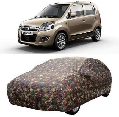 AASTER Car Cover For Maruti Suzuki WagonR (With Mirror Pockets)(Multicolor)