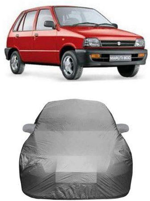 AASTER Car Cover For Maruti Suzuki 800 (With Mirror Pockets)(Grey)