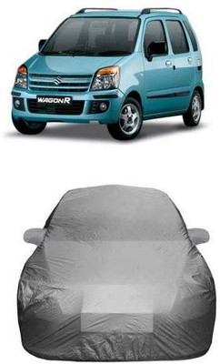 AASTER Car Cover For Maruti Suzuki WagonR (With Mirror Pockets)(Grey)