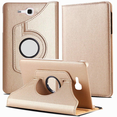 TGK Book Cover for Samsung Galaxy TAB 3, TAB 3V, SM- T116, SM- T113, SM- T110, SM- T111 (7.0 inch NEO Lite)(Gold)