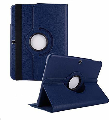 TGK Book Cover for Samsung Galaxy Tab 4 10.1 Inch Sm-T530, T531, T535, T537 360 Degree Rotating Leather Smart Case(Blue, Cases with Holder)