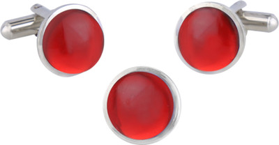 TRIPIN Brass Cufflink Set(Red)