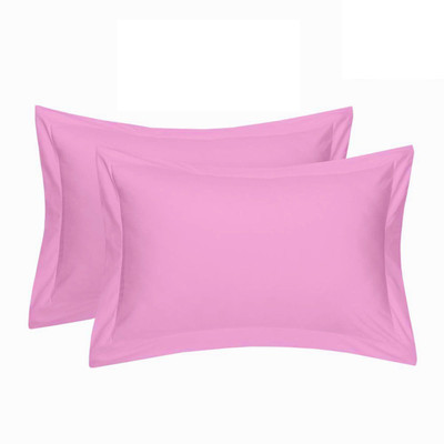 Divine Homes Cotton Pillows Cover(Pack of 2, 69 cm*44 cm, Pink)