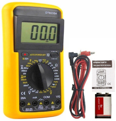 GoodsBazaar 9205A Big-size LCD Display Multitester Electrical Meter AC DC Voltage Current Unity Digital Multimeter(2000 Counts)