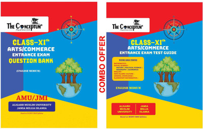 XI-Arts/Commerce Question Bank For AMU/JMI (English) + XI-Arts/Commerce Entrance Exam Guide For AMU/JMI (English)(Paperback, Conceptum Team)