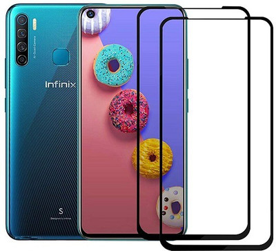 Bodoma Edge To Edge Tempered Glass for Infinix S5/Infinix S5lite pack of 2(Pack of 2)