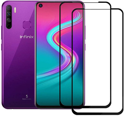 Bodoma Edge To Edge Tempered Glass for Infinix S5/Infinix S5lite pack of 2(Pack of 2)