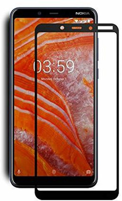 VISHZONE Edge To Edge Tempered Glass for Nokia 3.1 Plus(Pack of 1)