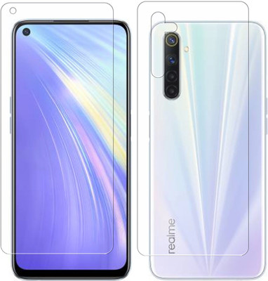 Yoox Front and Back Screen Guard for Realme 6(Pack of 2)