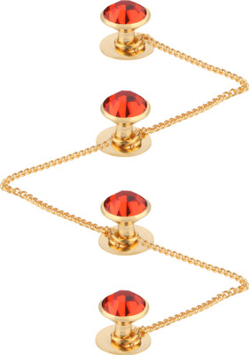 Tripin T-1819 Brass Bullet Back Shirt Stud(Red)