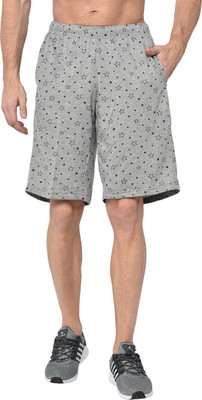 MACK JONNEY Printed Men Silver Regular Shorts