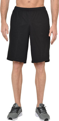 MACK JONNEY Solid Men Black Regular Shorts