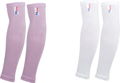 MATTZIG Arm & Elbow UV Protection Elbow Support(Pink, White)