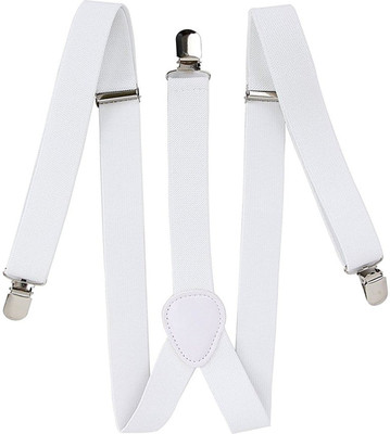 Tryo Y- Back Suspenders for Men(White)