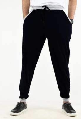 IndiWeaves Solid Men Black Track Pants