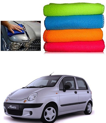 Sheenuu Cotton Vehicle Washing  Cloth(Pack Of 4, 250 GSM)