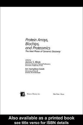 Protein Arrays, Biochips and Proteomics(English, Electronic book text, unknown)