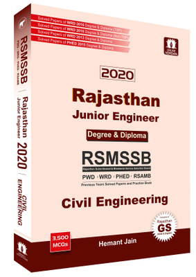 RSMSSB Rajsthan Junior Engineer (JEn) Civil Engineering Previous Years Solved Papers with Practice Questions (Detailed Solutions) for PWD, WRD, PHED & RSAMB Exam(English, Paperback, Hemant Jain, Onlineverdan)