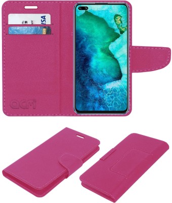 ACM Flip Cover for Honor View30 Pro(Pink, Cases with Holder, Pack of: 1)