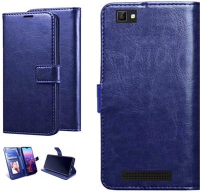 MAXSHAD Flip Cover for XOLO ERA 1X Flip Cover, XOLO ERA 1X Flipcover, XOLO ERA 1X Designer Flip Cover(Blue)