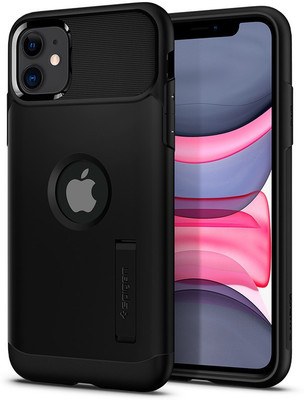 Spigen Back Cover for iPhone 11(Black, Shock Proof)