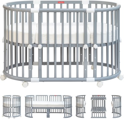 FISHER-PRICE Multifunction Baby Crib and Bed - Grey Cot(Grey)