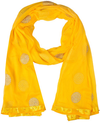 YOUTHQUAKE Chiffon Embroidered Women Dupatta
