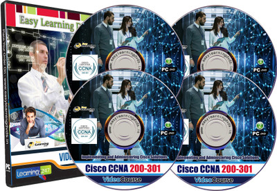 Easylearning Cisco Certification CCNA 200-301 15 GB Complete Video Training Course on 4 DVDs(DVD)