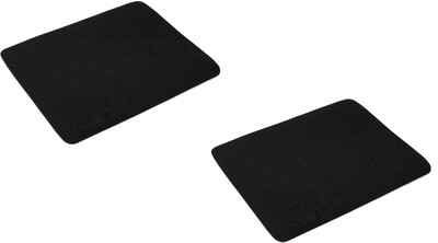 Fedus Mouse Pad Skid Resistant Anti-Skid Surface Gaming Mousepad Pack of 2 Non Slip Base Mousepad(Black)