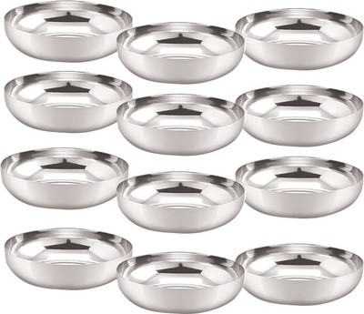 NEELAM SJKH006D_Set_of_12 Quarter Plate(Pack of 12, Microwave Safe)