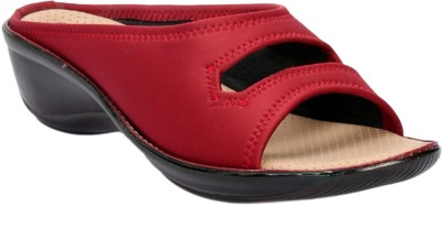 Khadim's Women Wedges(Red , 3)