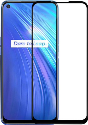 HUPSHY Edge To Edge Tempered Glass for Realme Narzo 20 Pro, Realme 7i, Realme 6i, Realme 7, Realme 6(Pack of 1)