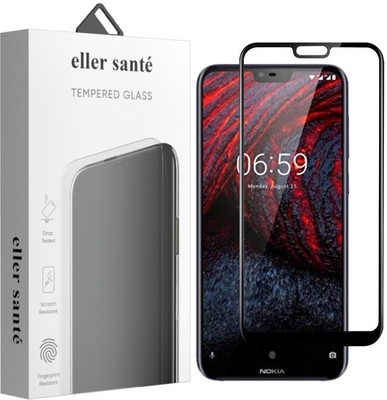 eller santé Edge To Edge Tempered Glass for Nokia 6.1(Pack of 1)