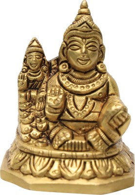 B H A R A T H A A T Brass Lord Kubera Kuberbhandari Idol Statue (2 x 1.8 x 2.3 inches) Decorative Showpiece  -  5.84 cm(Brass, Yellow)