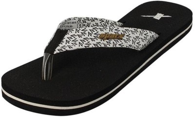 Sparx Women Slippers(White, Black , 4)