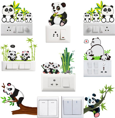 SUDARSHAN DESIGNS 9 cm Decorative switch Board sticker size:-9cmX11cm Self Adhesive Sticker(Pack of 1)