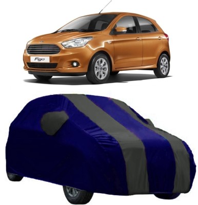 AutoRock Car Cover For Ford Figo (With Mirror Pockets)(Multicolor)