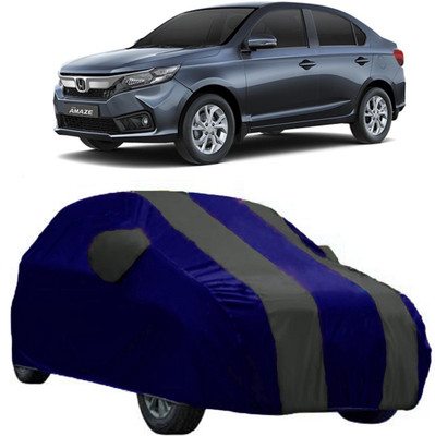 AutoRock Car Cover For Honda Amaze (With Mirror Pockets)(Multicolor)