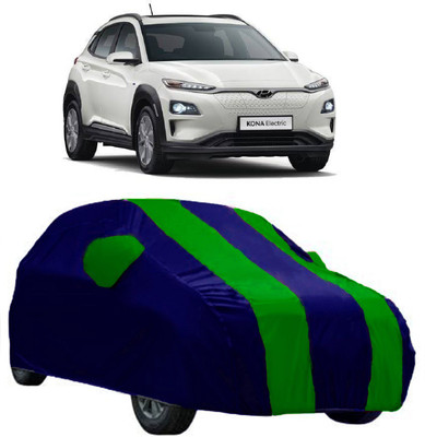 AutoKick Car Cover For Hyundai Kona (With Mirror Pockets)(Green)