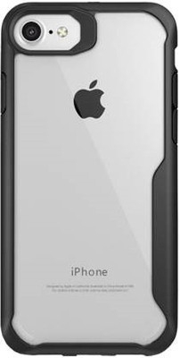 vizo Front & Back Case for Apple iPhone 8 Plus(Transparent, Black, Shock Proof, Pack of: 1)