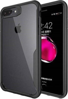 Celltown Front & Back Case for Apple iPhone 7 Plus, Apple iPhone 8 Plus(Black, Transparent, Flexible)