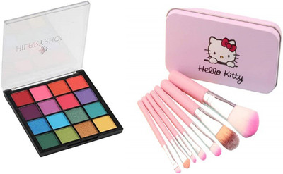 Hilary Rhoda Mini Eye Shadow & Mini 7 Piece Makeup Brush Set(2 Items in the set)