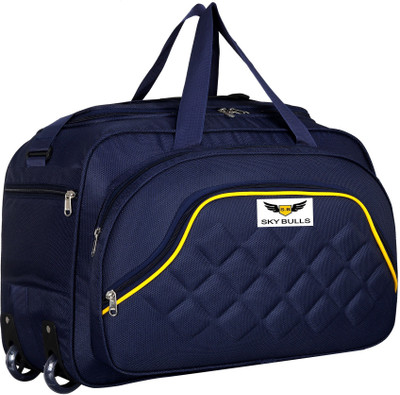 SKY BULLS (Expandable) Travel Duffel Bag/Cabin Luggage Duffel With Wheels (Strolley)